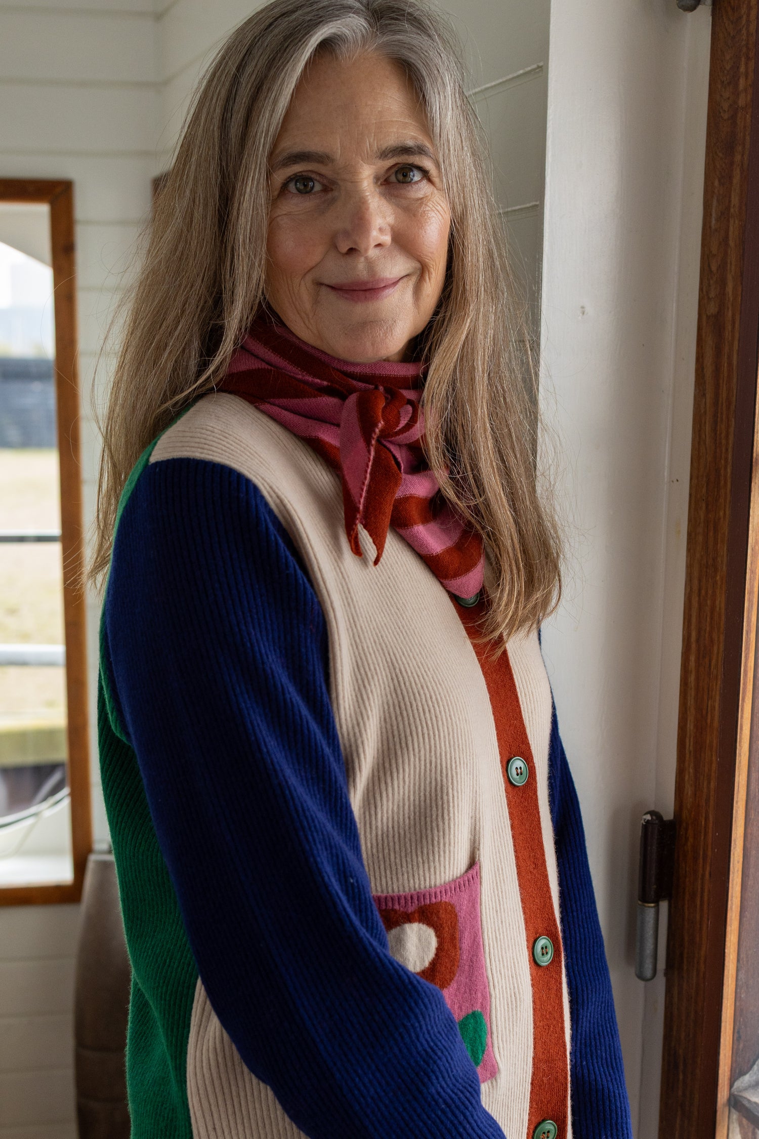 Danebodil Merino Wool Rib Cardigan Multi26