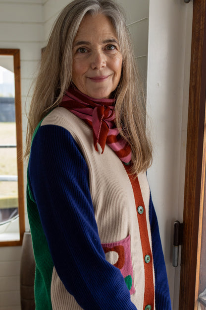 Danebodil Merino Wool Rib Cardigan Multi26