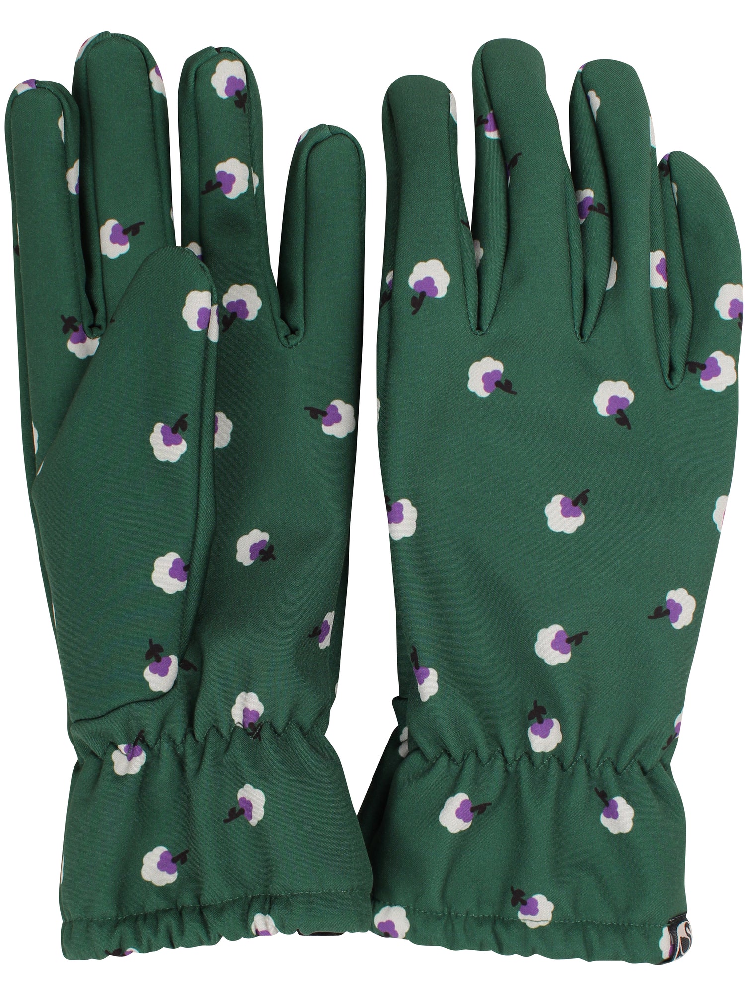 Schöne dunkelgrüne Handschuhe mit Fleecefutter und Muster. Jetzt bei Danefæ shoppen!