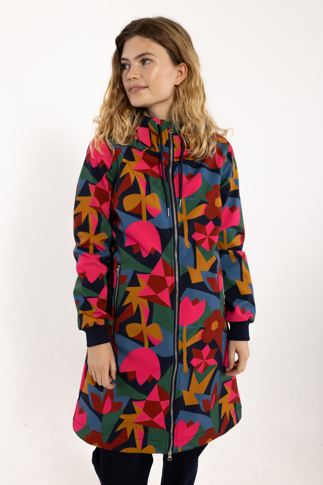 Danejane Softshell Dark Navy/Soft Cherry GEOFLEUR