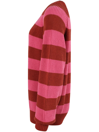 Danejumbo Cotton Rib Sweater Soft Cherry/Chili