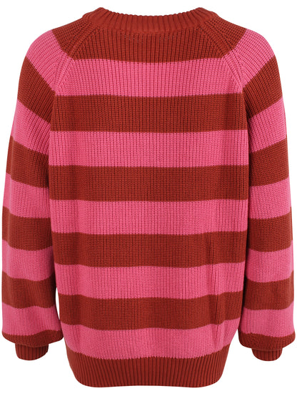 Danejumbo Cotton Rib Sweater Soft Cherry/Chili
