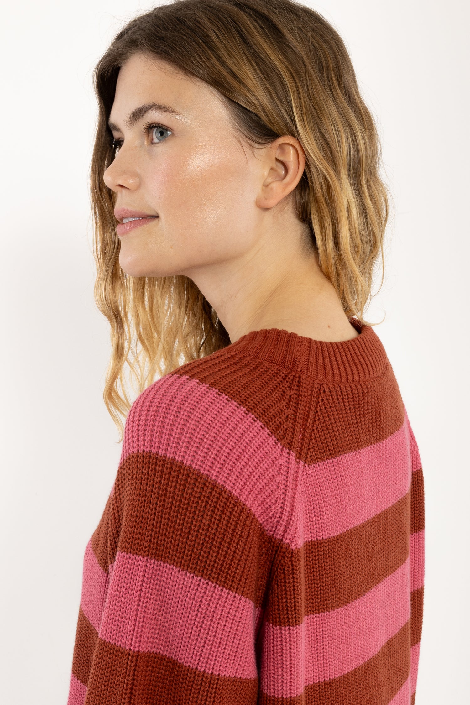 Danejumbo Cotton Rib Sweater Soft Cherry/Chili