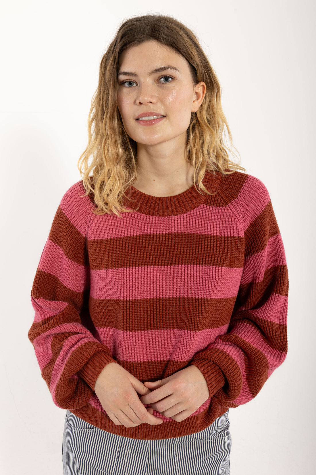 Danejumbo Cotton Rib Sweater Soft Cherry/Chili