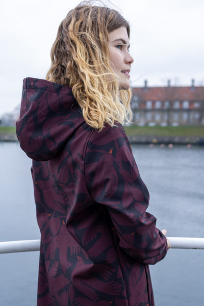 Danekarla Softshell Black/Dark Wine BIRDIEUP