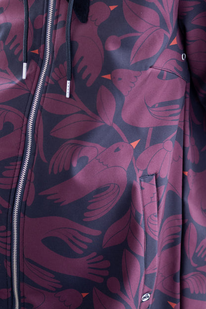 Danekarla Softshell Black/Dark Wine BIRDIEUP