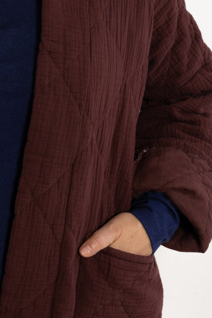 Danekatrin Quilt Jacket Dark Wine