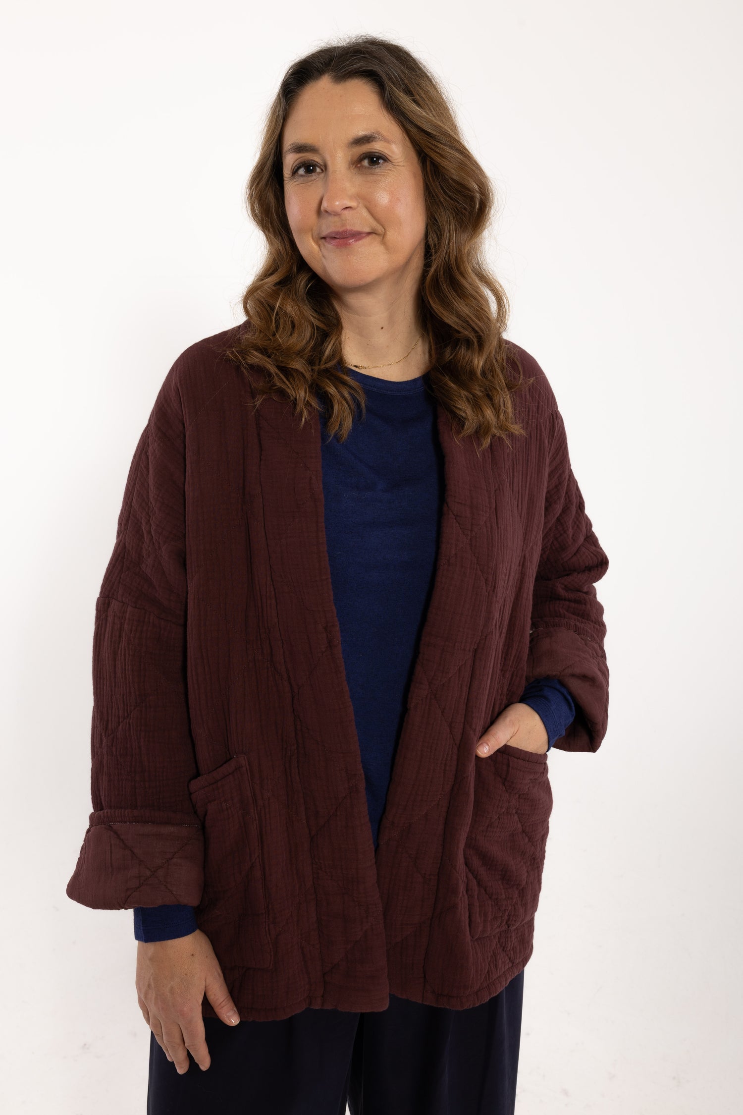 Danekatrin Quilt Jacket Dark Wine
