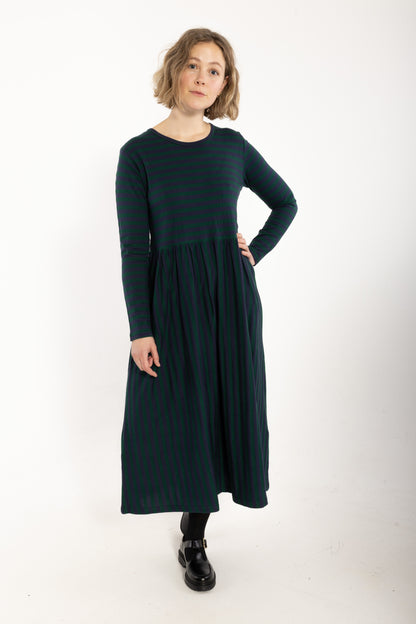 Danekroeyer LS Modal Dress Dark Forest/Dark Navy