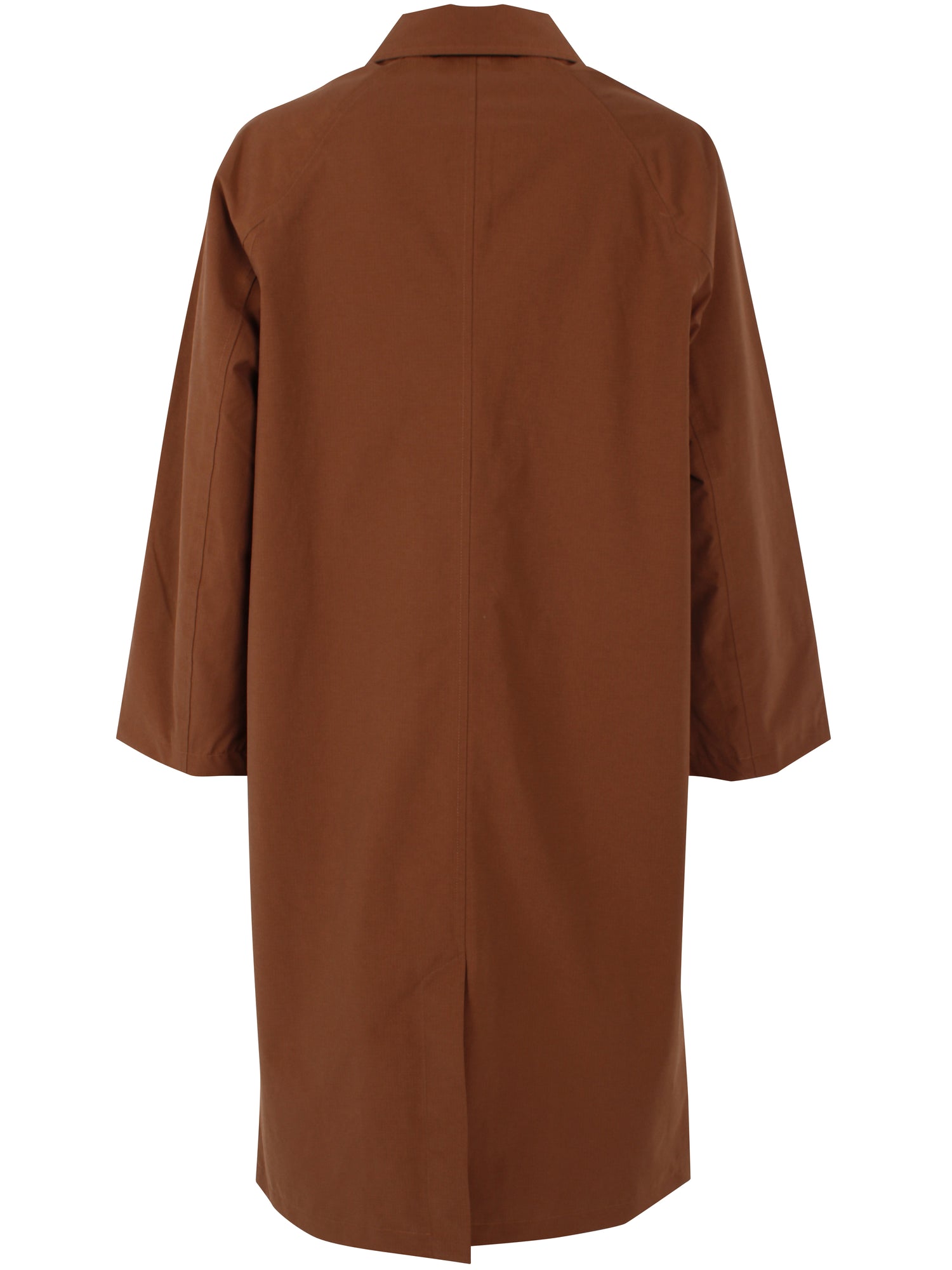 Elegant brun trenchcoat til kvinder med mønstret for