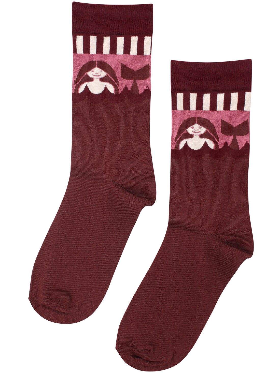 Danelegacy Socks Dark Wine HAVFRUE