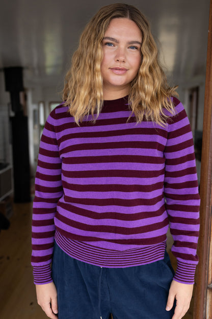 Daneletter Merino Wool Sweater Purple / Dark Wine