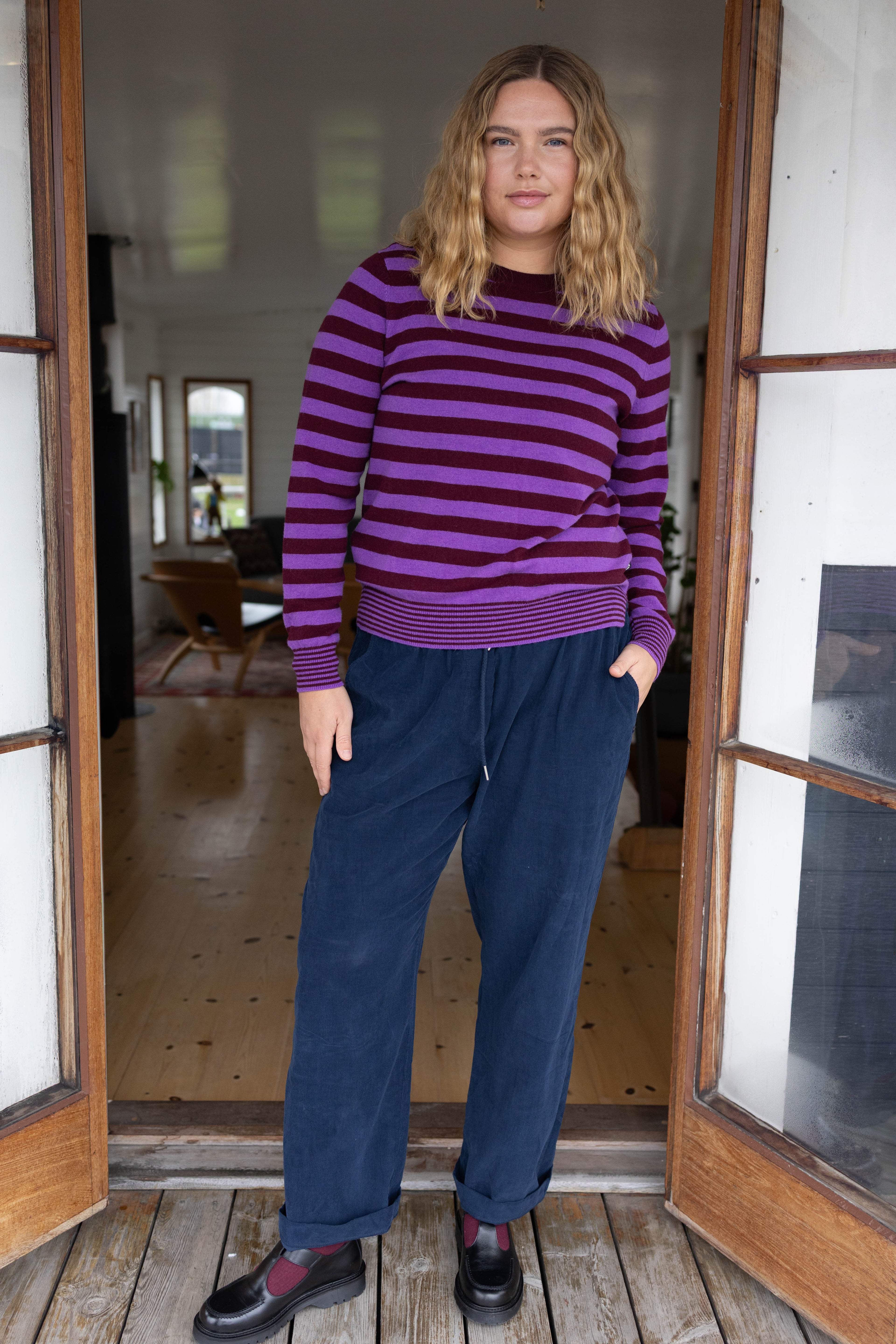 Daneletter Merino Wool Sweater Purple / Dark Wine