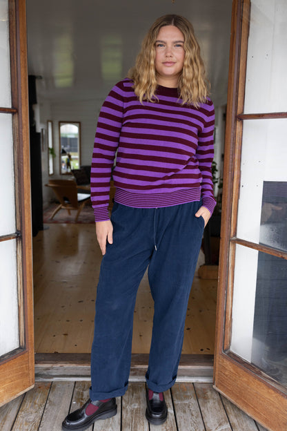 Daneletter Merino Wool Sweater Purple / Dark Wine