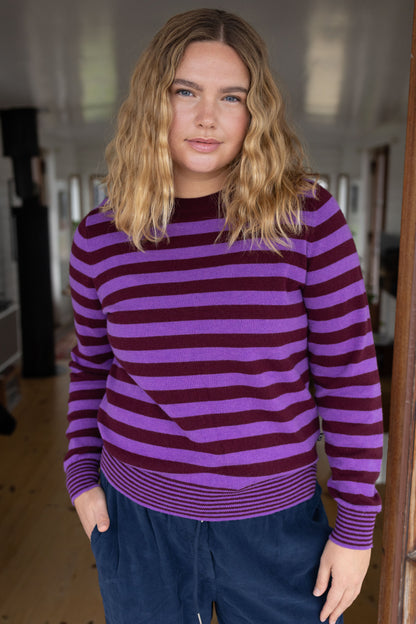 Daneletter Merino Wool Sweater Purple / Dark Wine