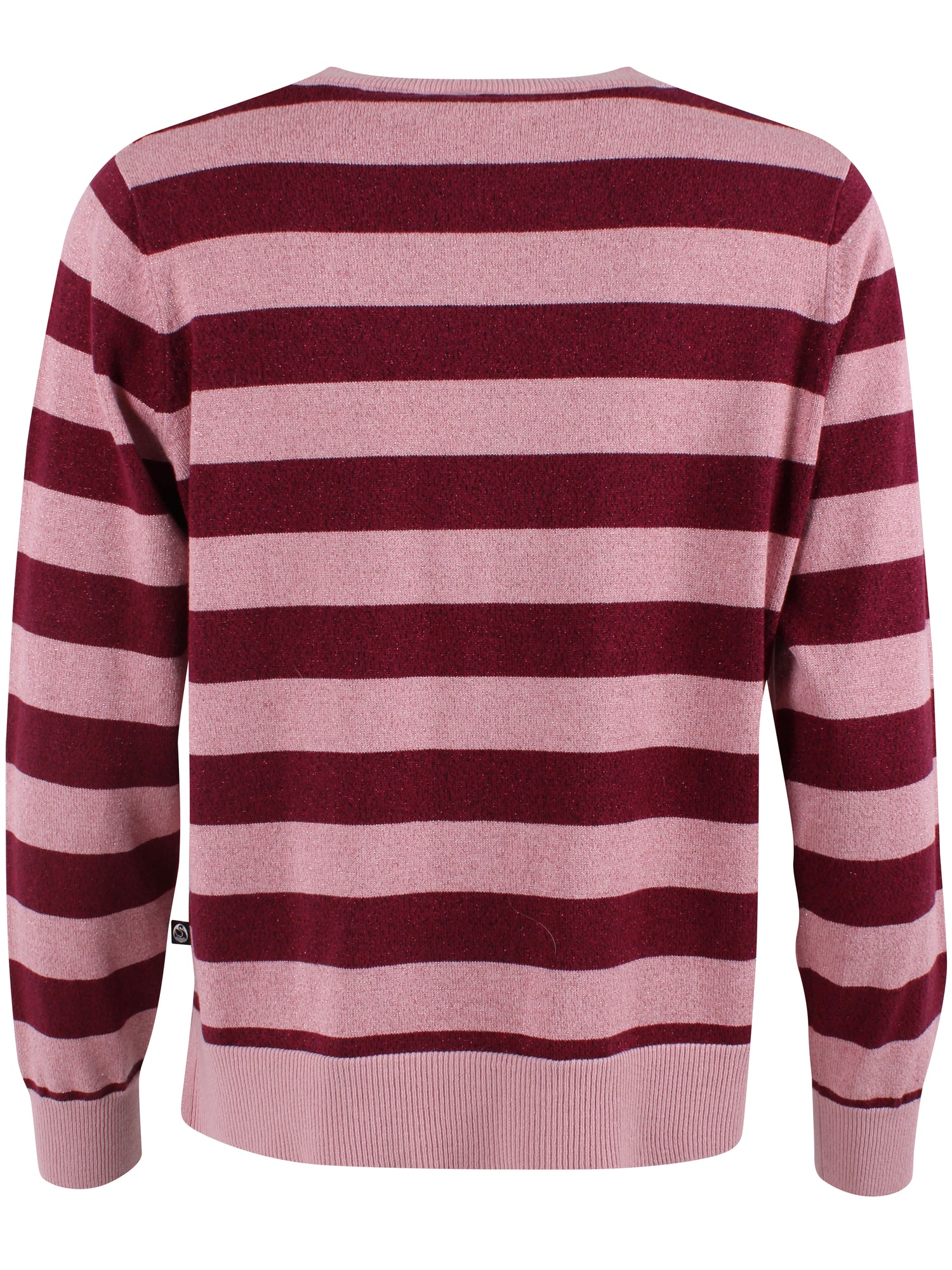 Daneletter Wool-Mix Glitter Sweater Ancient Rose/Dark Cherry