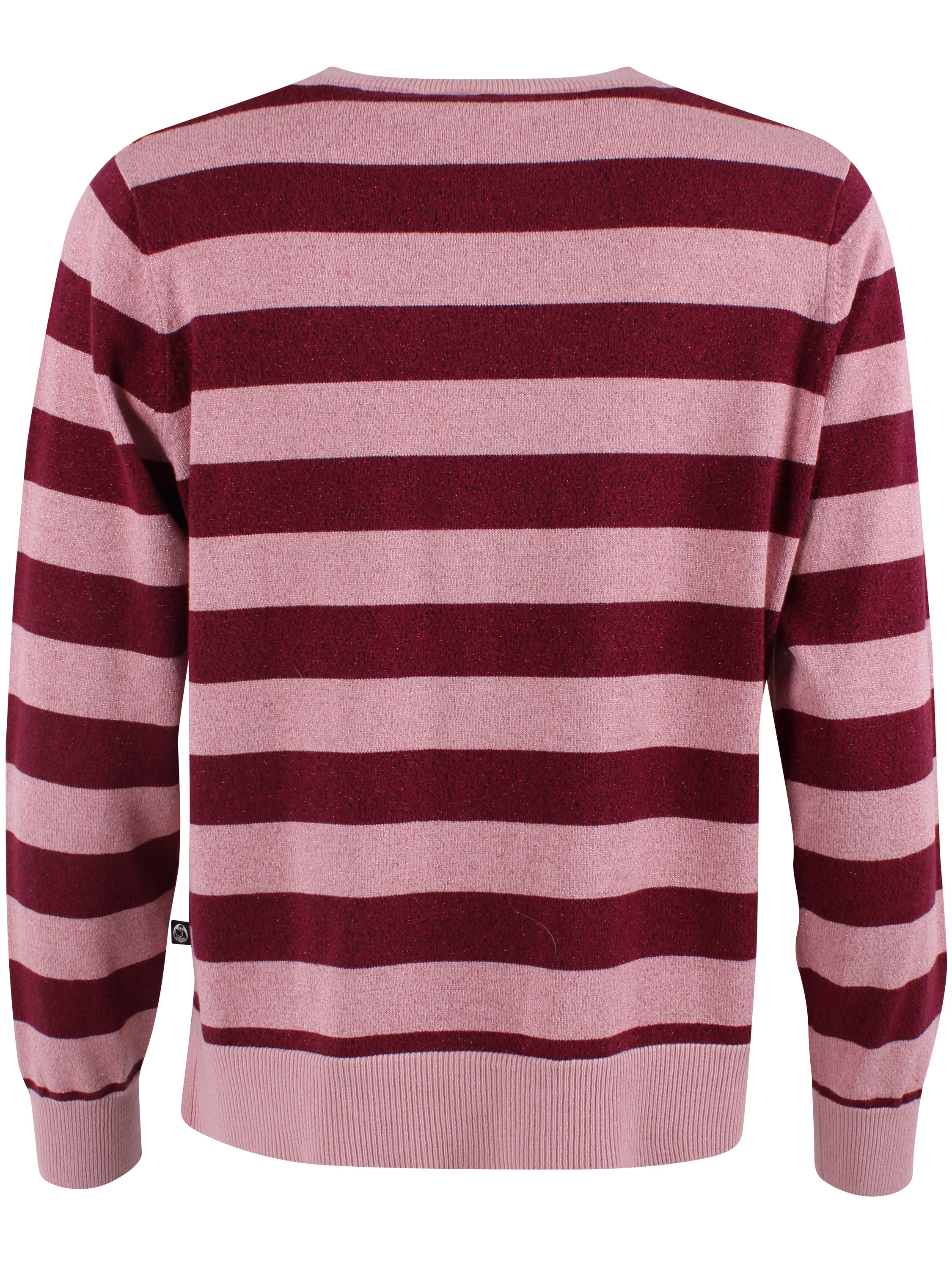 Daneletter Wool-Mix Glitter Sweater Ancient Rose/Dark Cherry