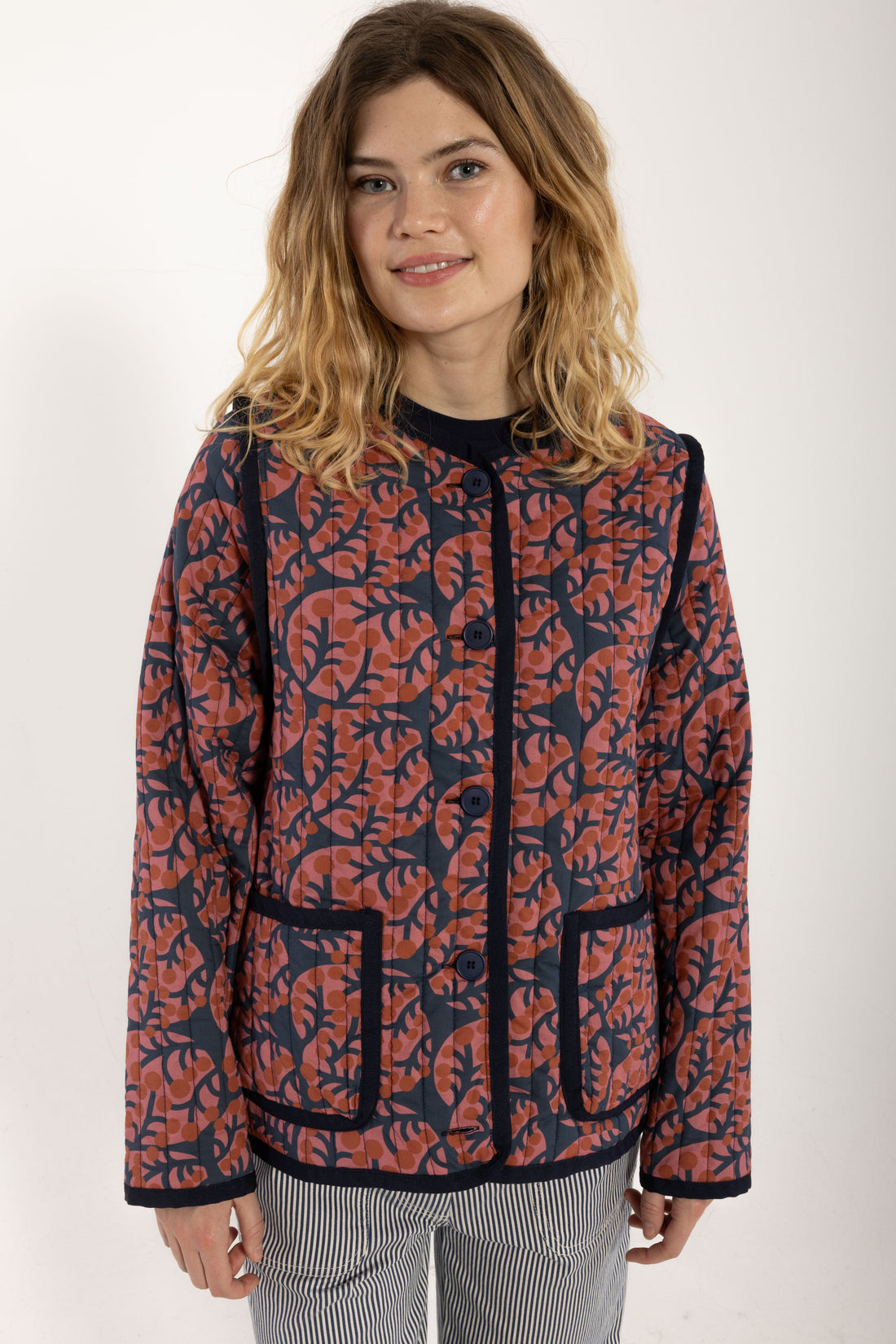Danelocomotive Quilt Jacket Berry Compote MACRO MICRO