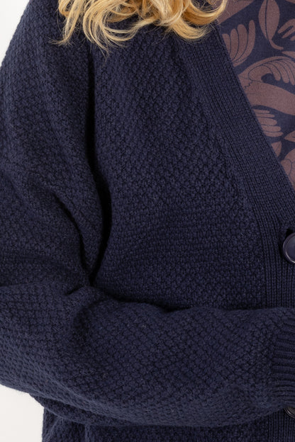 Danelotte Wool Cardigan Dark Navy