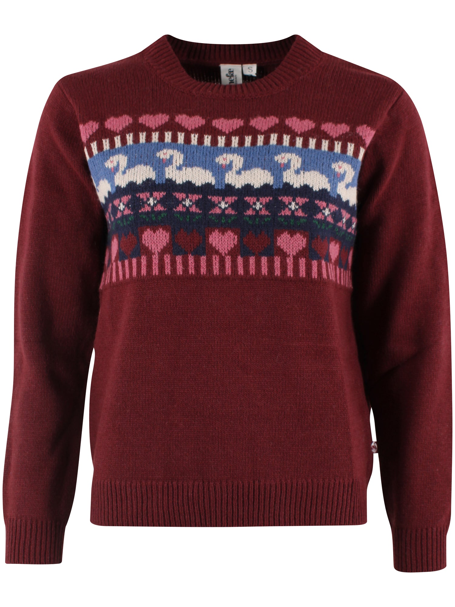 Danemaggie Wool Sweater Dark Cherry SWAN