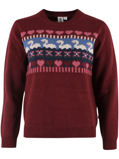 Danemaggie Wool Sweater Dark Cherry SWAN