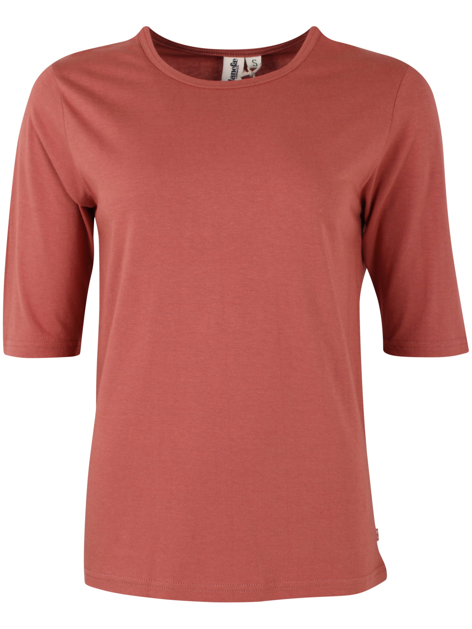 Lækker t-shirt i orangebrun til kvinder