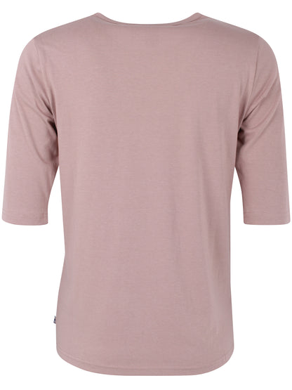 Lækker t-shirt i støvet rosa til kvinder