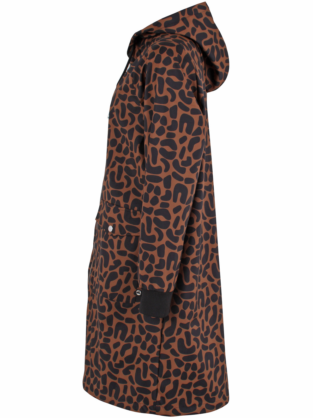 Fin softshelljakke med leopardmønster til kvinder