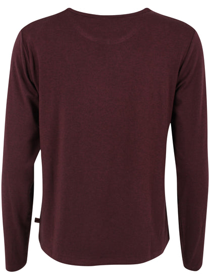 Danemerry Wool LS Tee Dark Wine