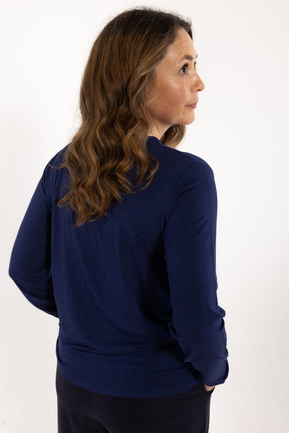 Danemerry Wool LS Tee Deep Blue