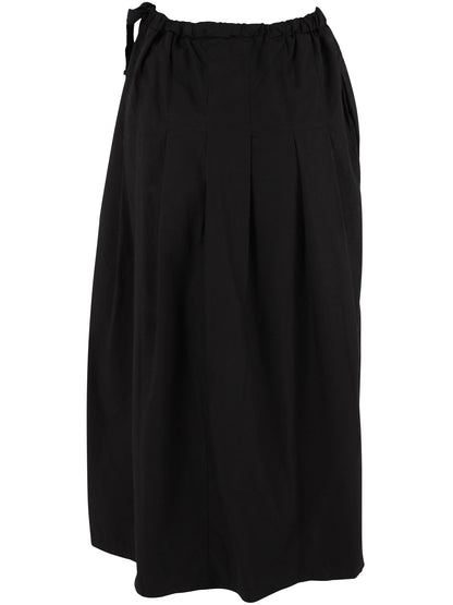 Daneminna Smooth Poplin Skirt Black