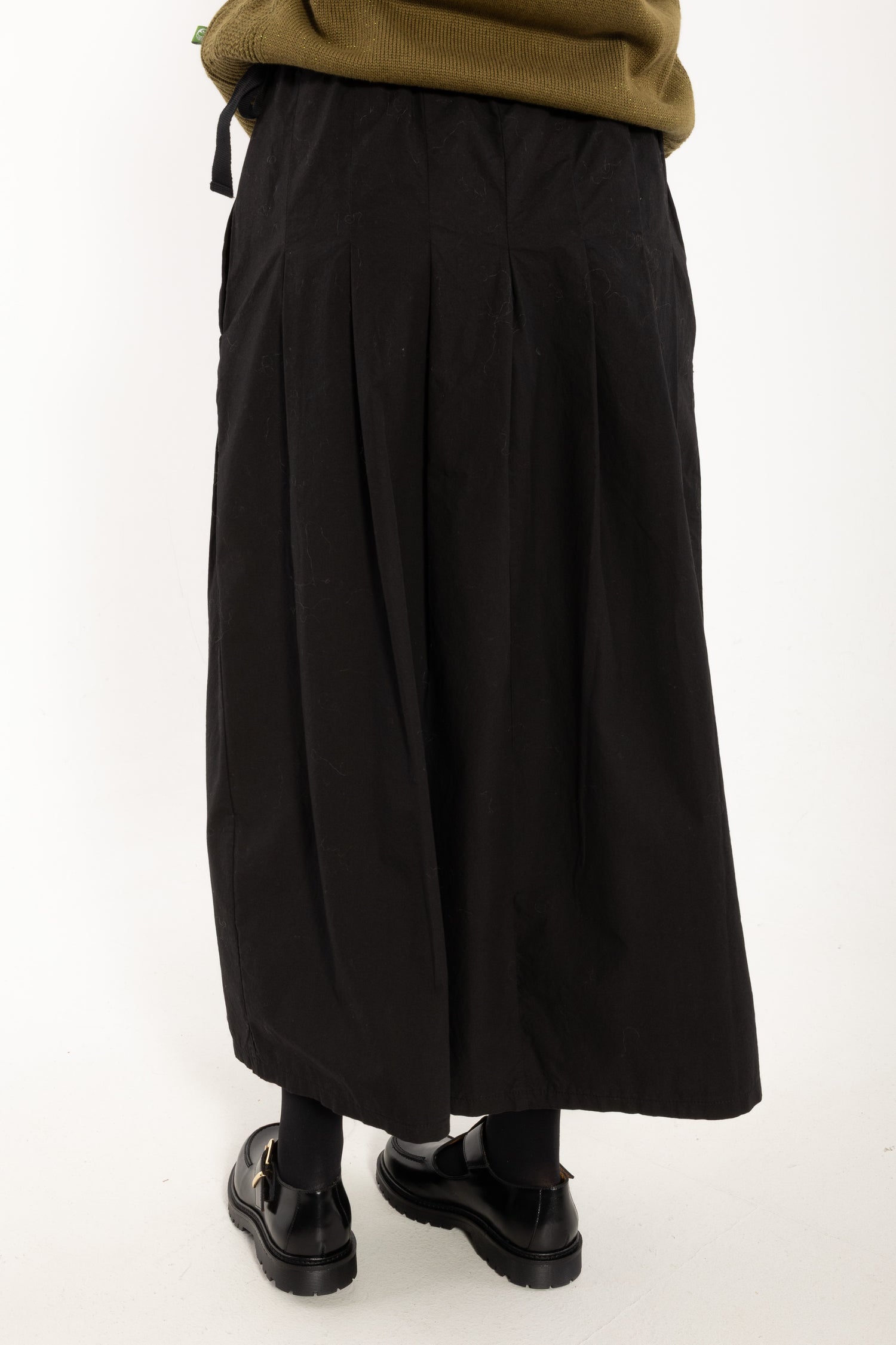 Daneminna Smooth Poplin Skirt Black