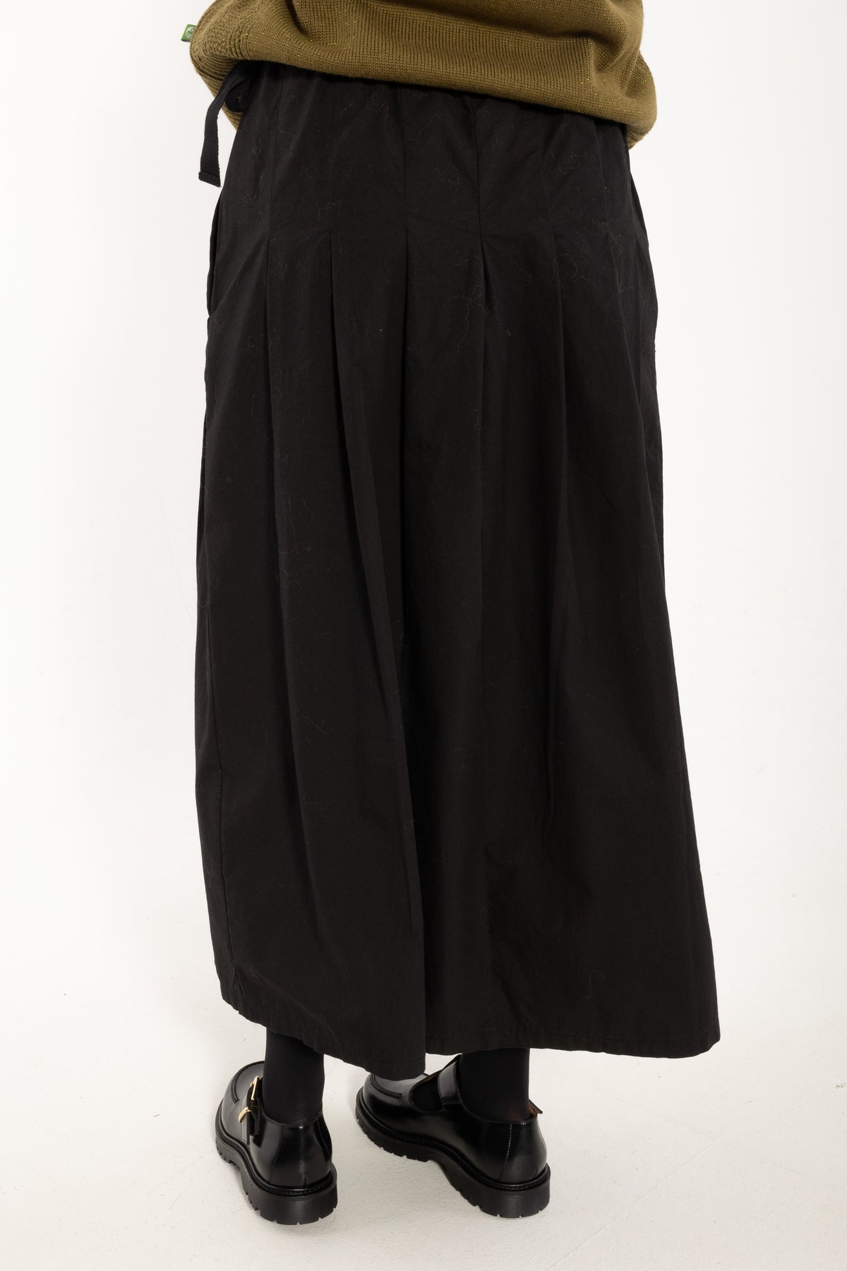 Daneminna Smooth Poplin Skirt Black