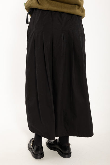 Daneminna Smooth Poplin Skirt Black