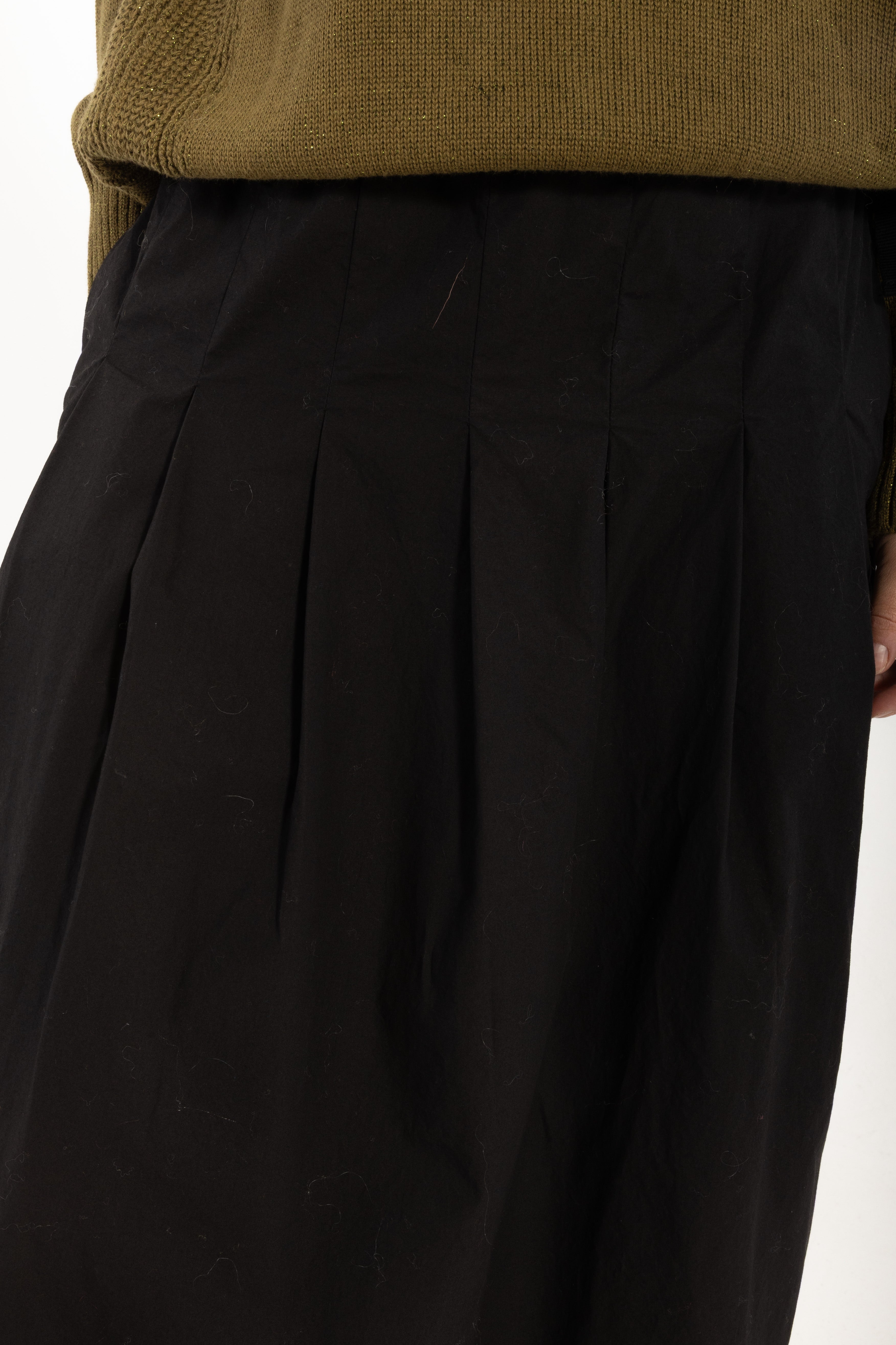 Daneminna Smooth Poplin Skirt Black