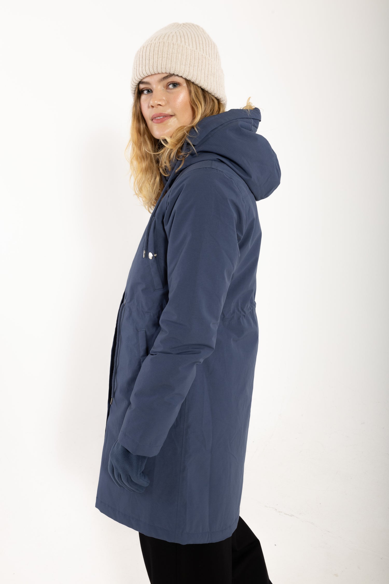 Danenora Winter Parka Dark Grey Blue