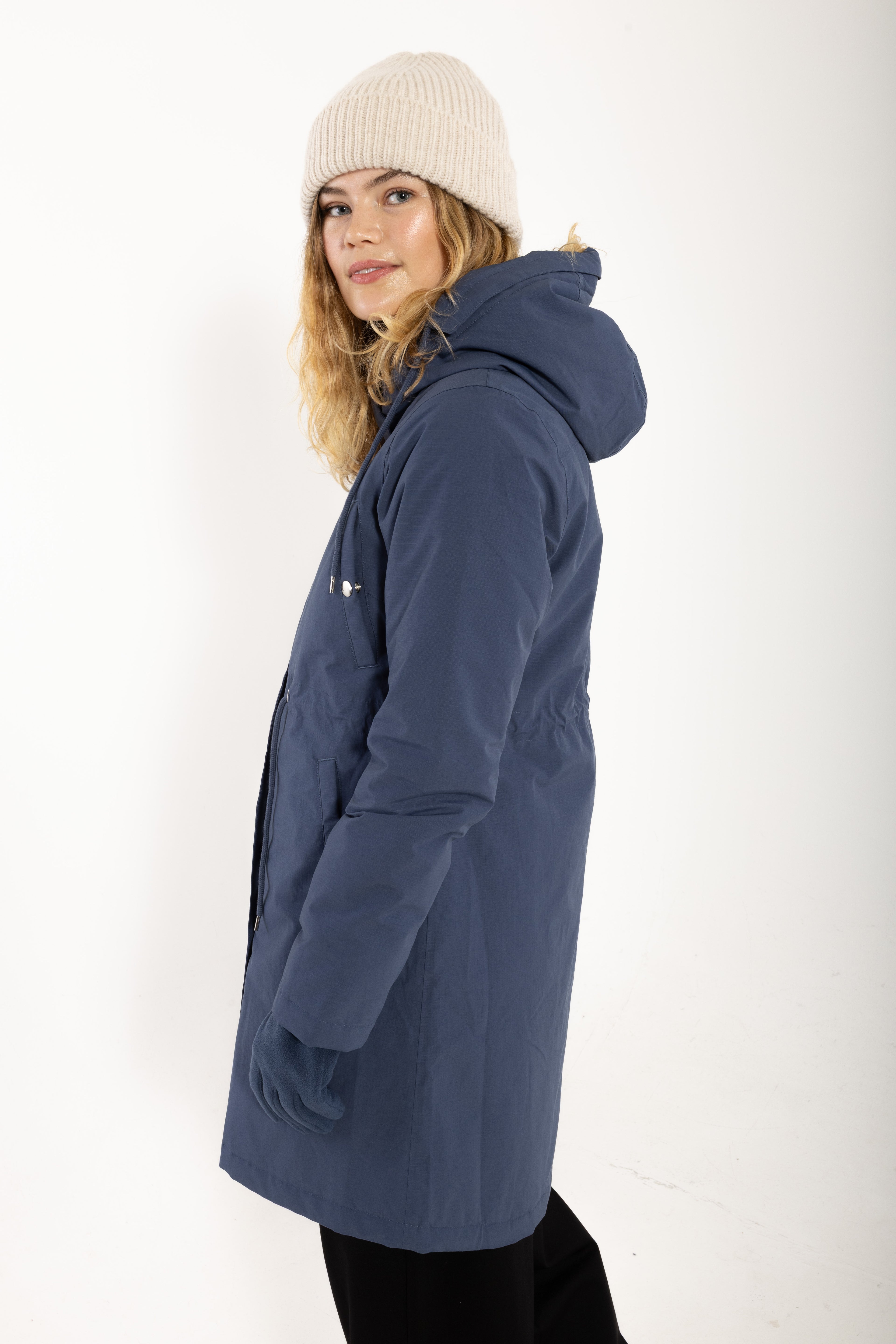 Danenora Winter Parka Dark Grey Blue