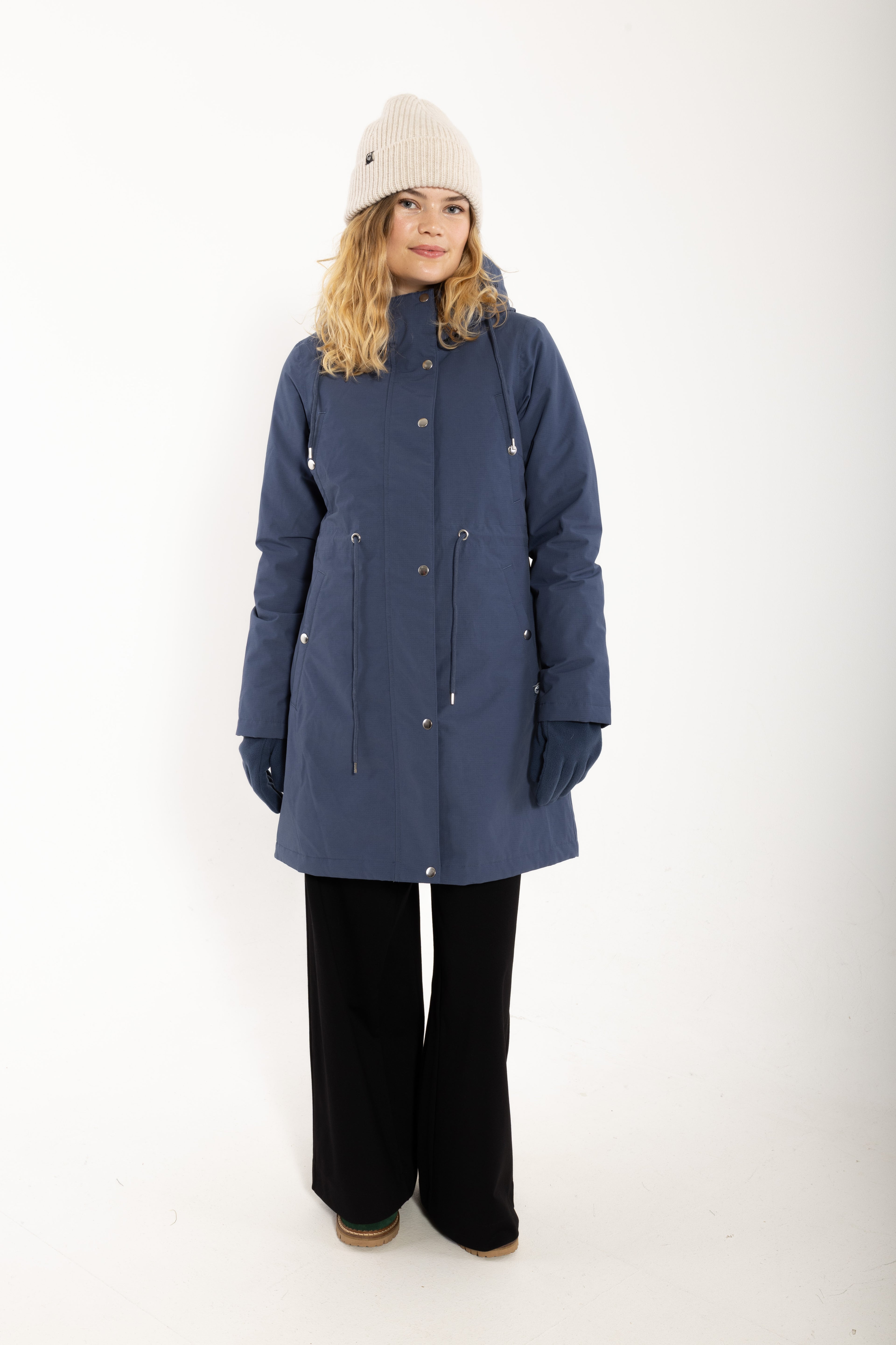 Danenora Winter Parka Dark Grey Blue
