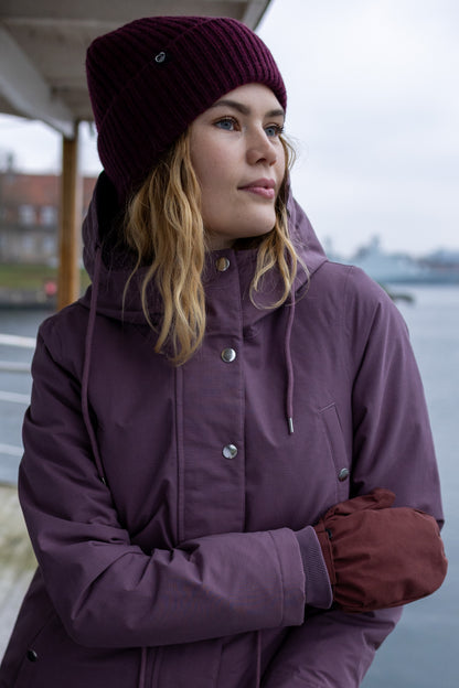Danenora Winter Parka Grey Plum