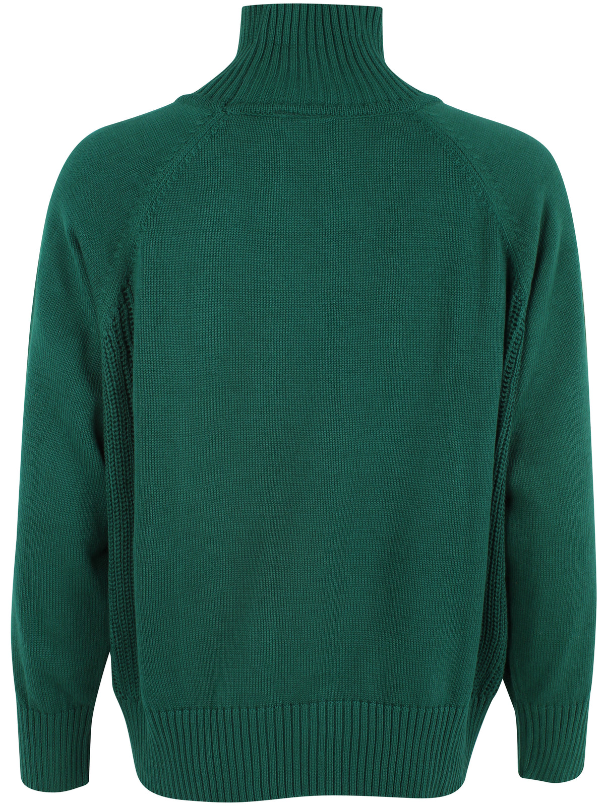Flot højhalset sweater i mørkegrøn til kvinder fra Danefæ