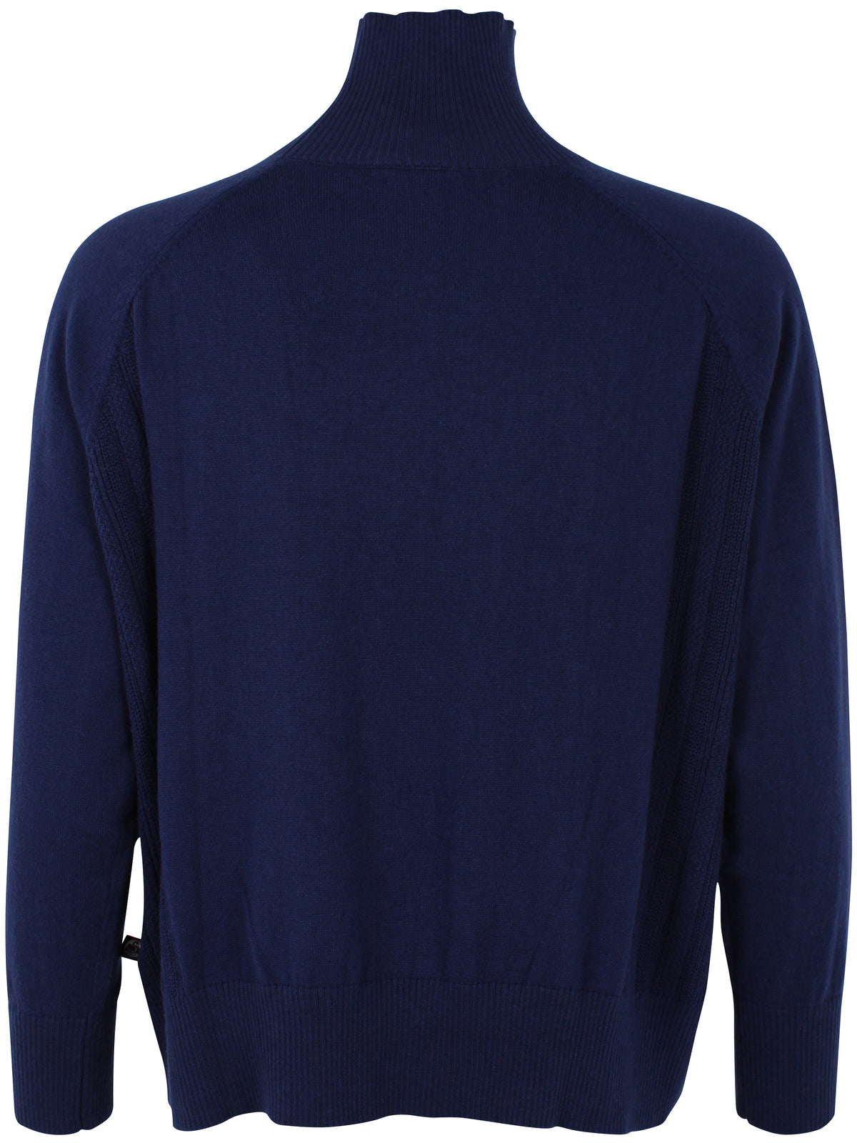 Flot højhalset sweater i mørkeblå til kvinder fra Danefæ