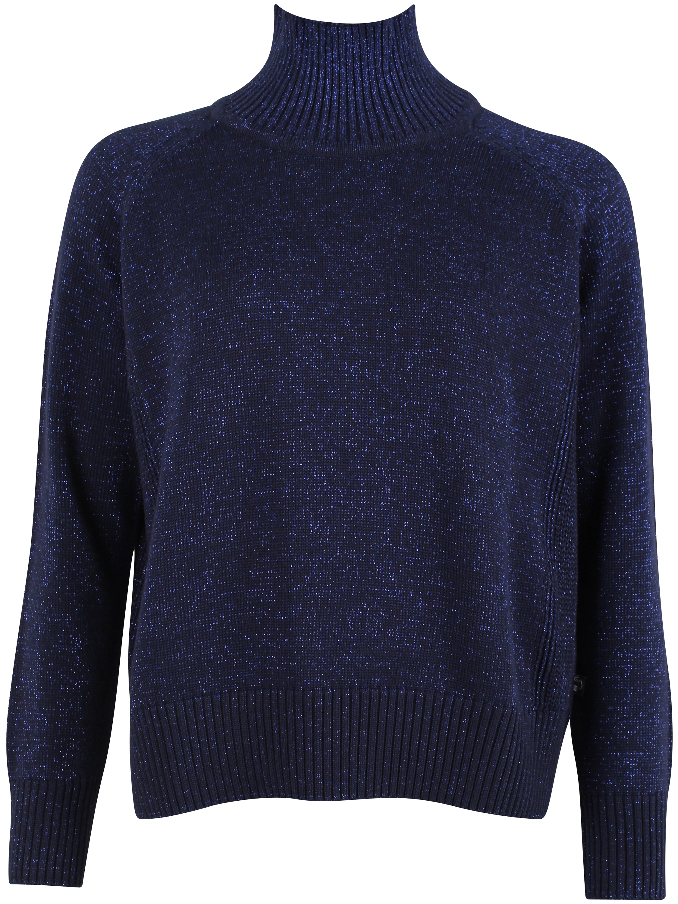 Danenorma Highneck Glitter Sweater Dark Navy