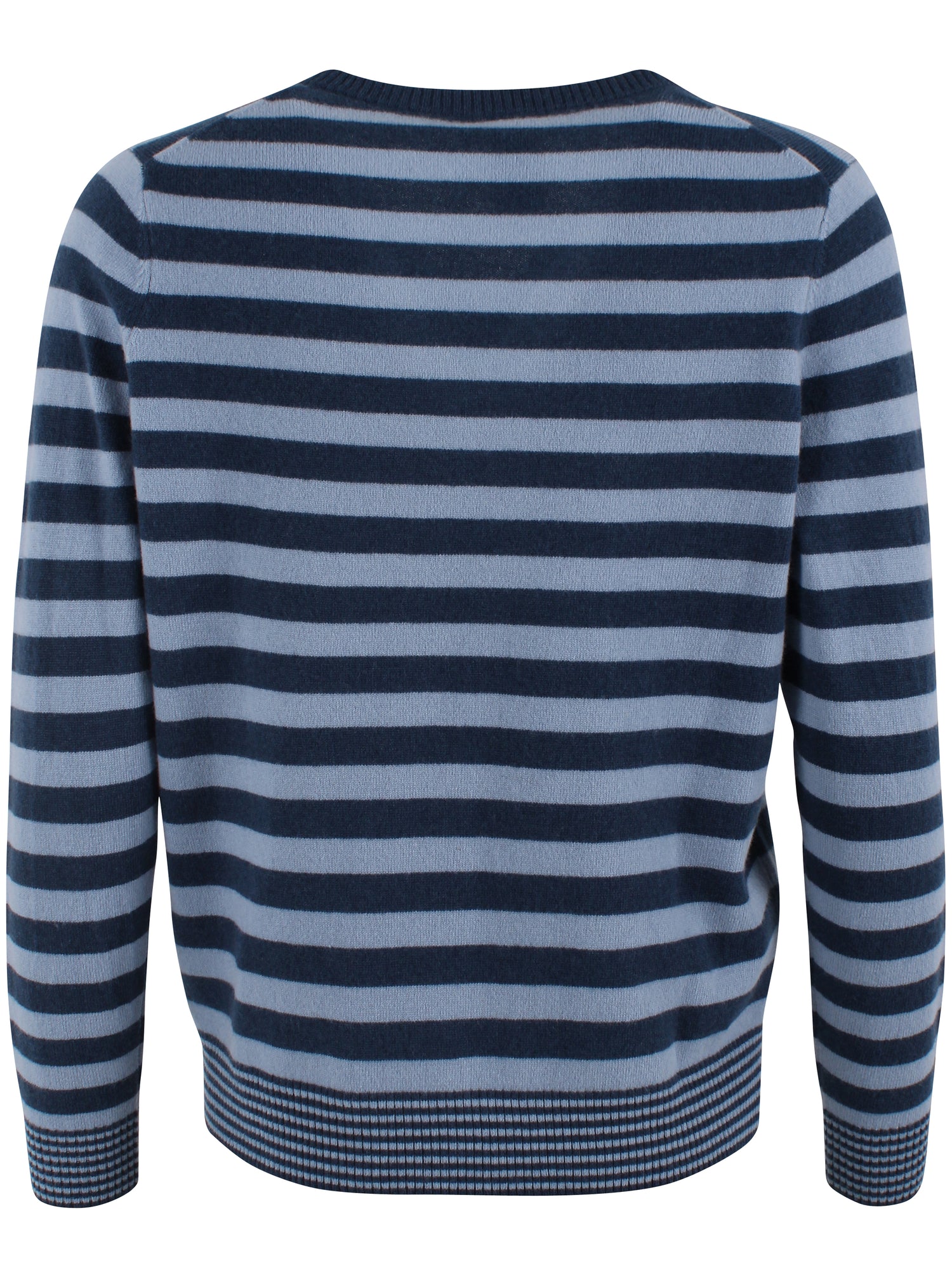 Danenote Merino Wool Sweater Porcelaine/Dark Grey Blue