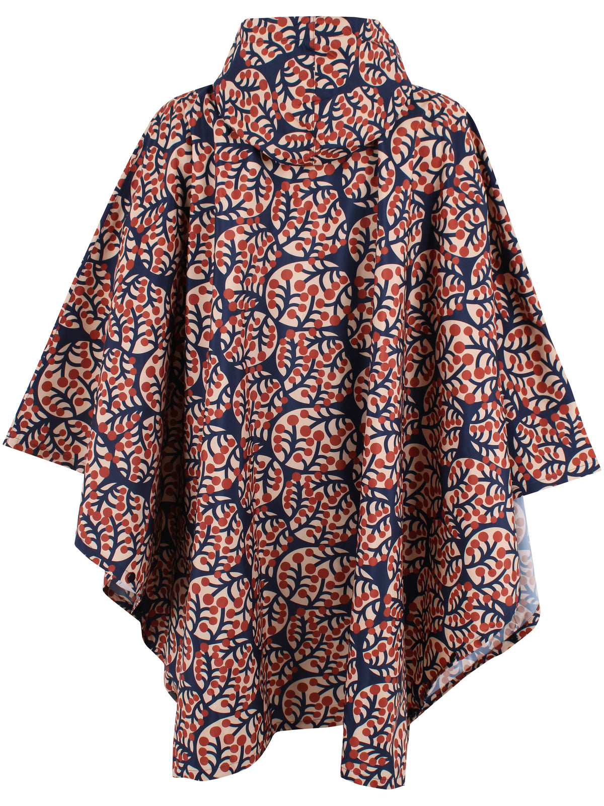 Regnponcho som kan pakkes sammen