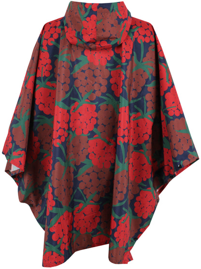 Danepackit Rainponcho Dk Red MAXIBERRY