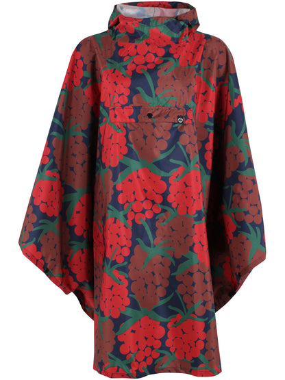 Danepackit Rainponcho Dk Red MAXIBERRY