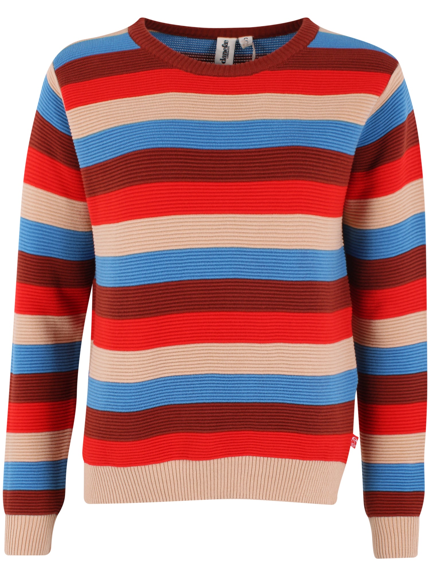 Flot sweater med brede striber i flotte farver til kvinder