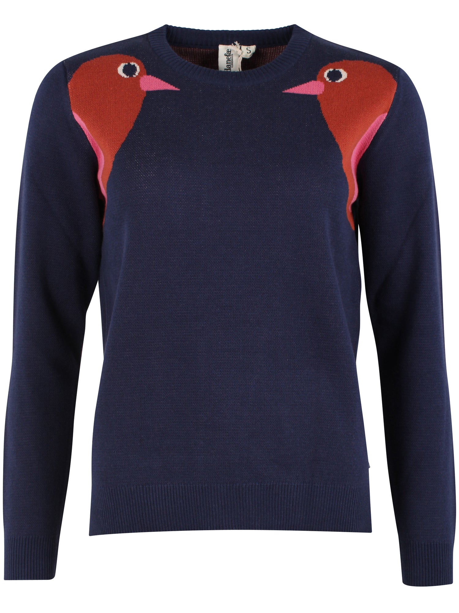 Danepearly Cotton Sweater Dark Navy BIRD