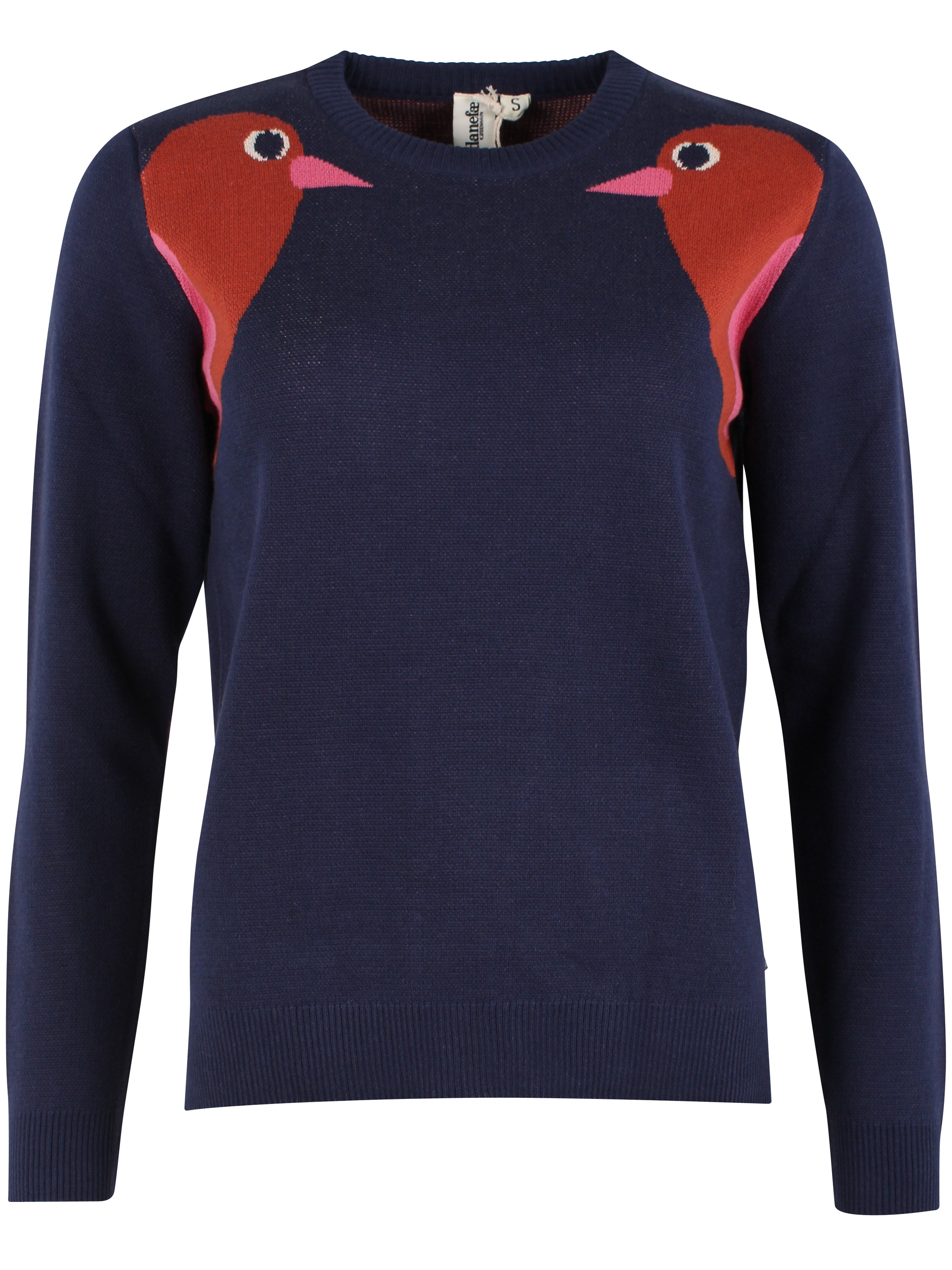 Danepearly Cotton Sweater Dark Navy BIRD