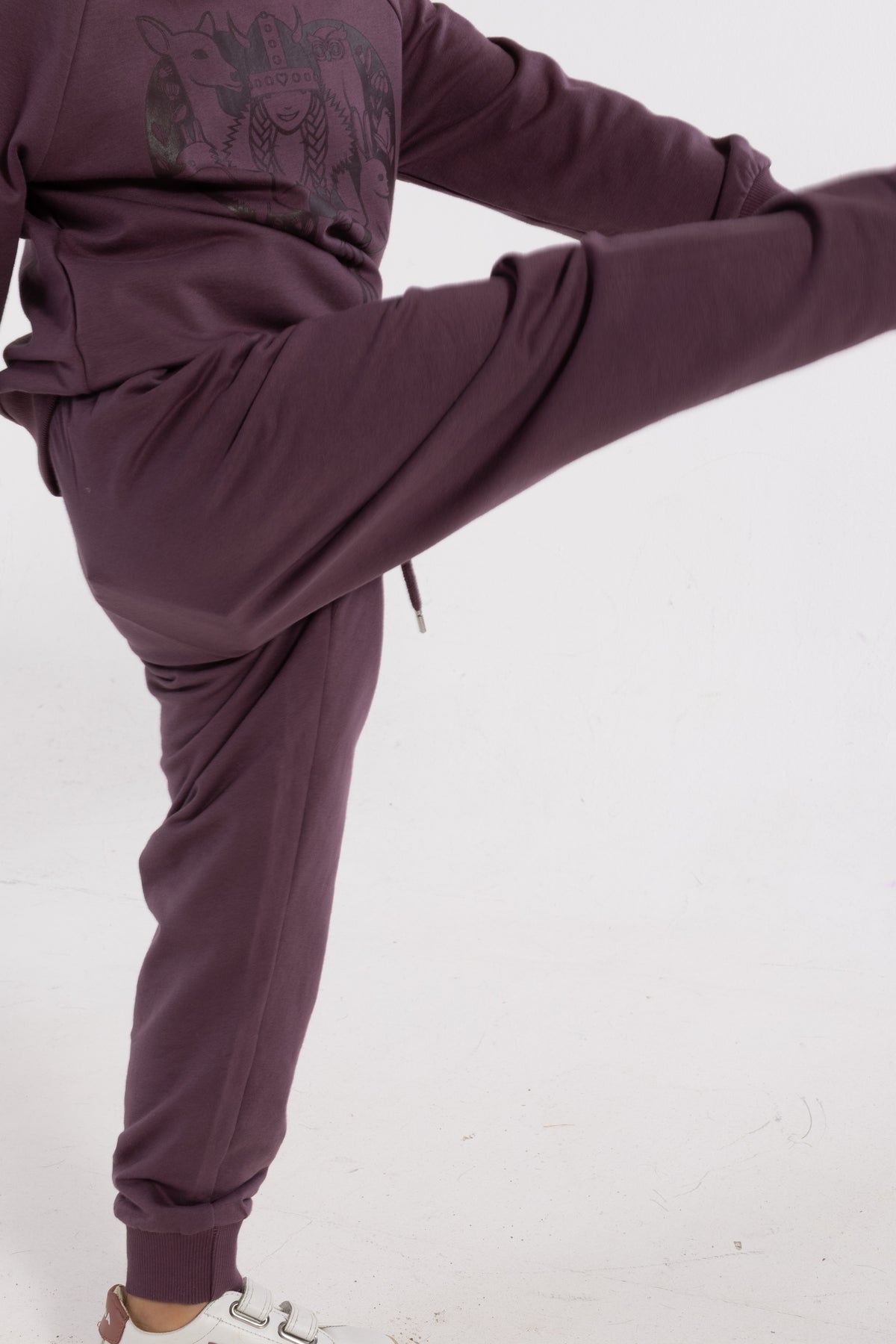 Lækre grålilla sweatpants i bomuld til børn